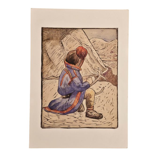 Huvudbild En Liten Nomade John Savio Konstkort A5