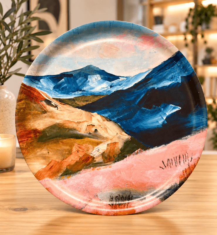 Art Bricka Blånande Fjäll Ø 35 cm