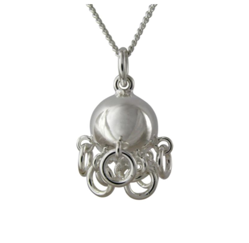 Halsband Komsekula Silver 11 mm 9 Ringar