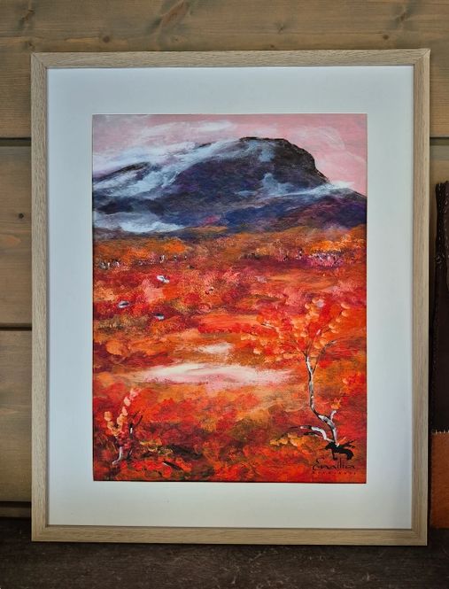 Huvudbild Poster Höstglöd i fjällen 30x40cm